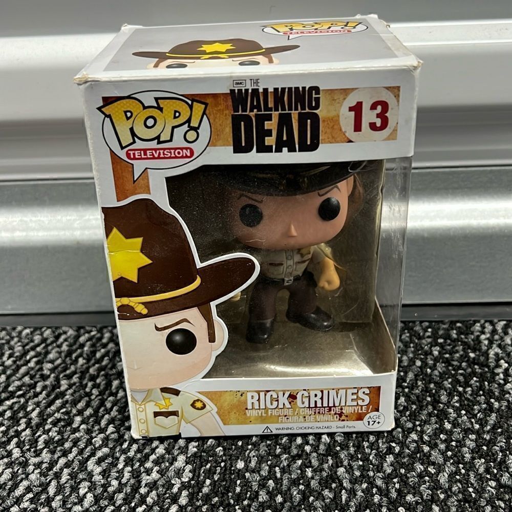 Funko POP Television: Walking Dead-Rick Grimes, NWB